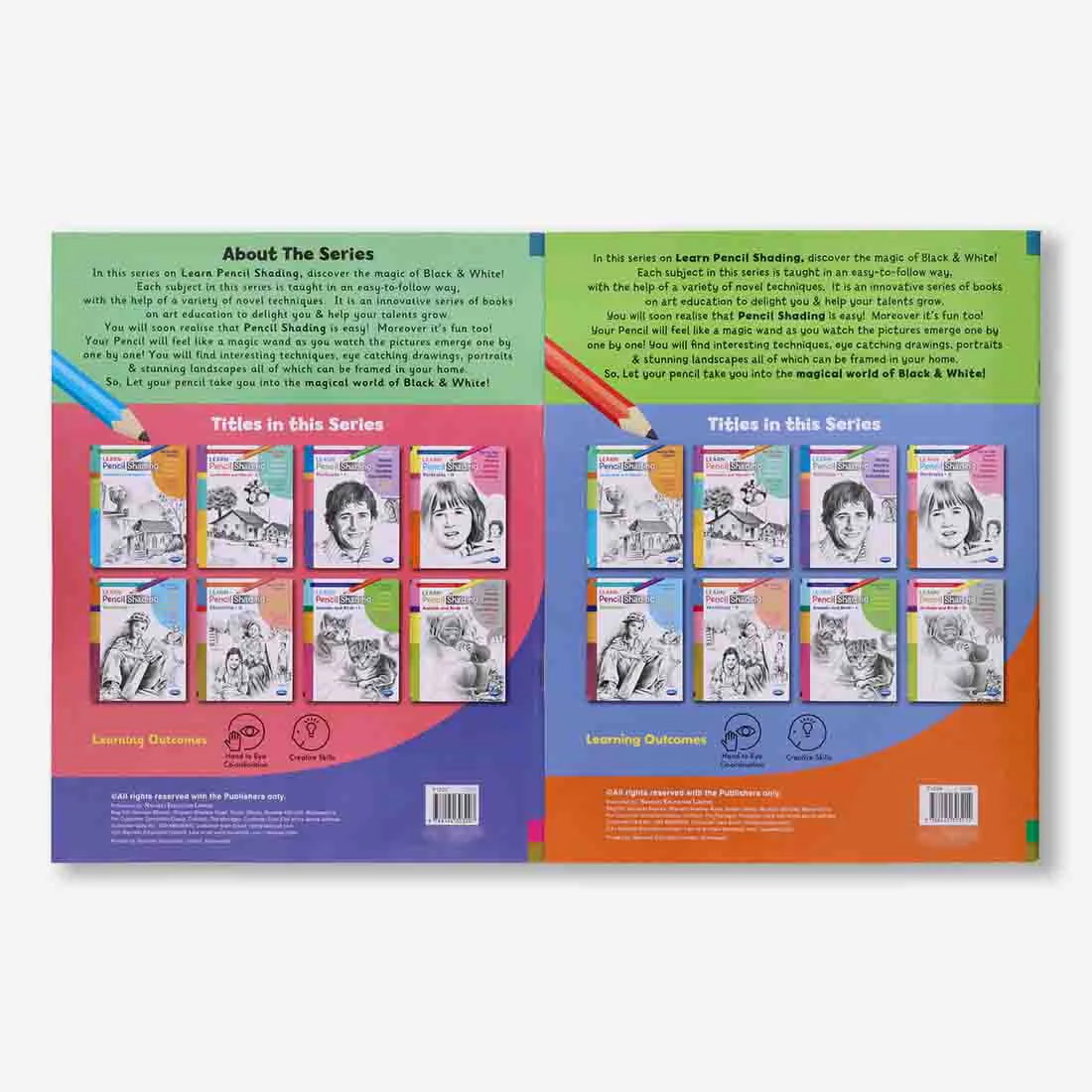 Navneet Learn Pencil Shading Portraits 1 and 2 – For Elementary Art Prep – How to draw Portraits - Pack of 2 Books - Image 2
