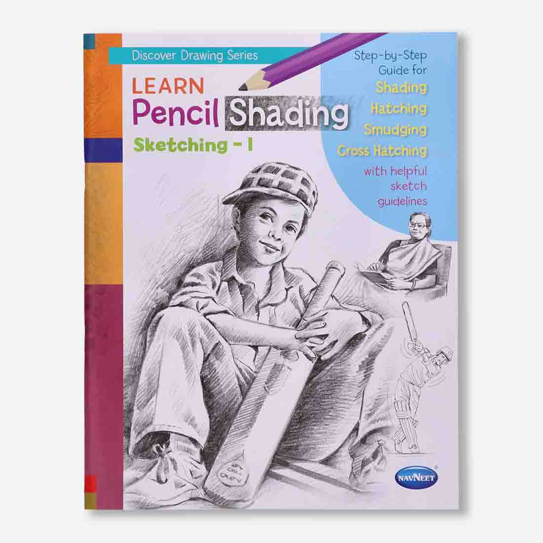 Navneet Learn Pencil Shading Sketching 1 and 2 – For Elementary Art Prep – How to draw sketches - Pack of 2 Books - Image 3