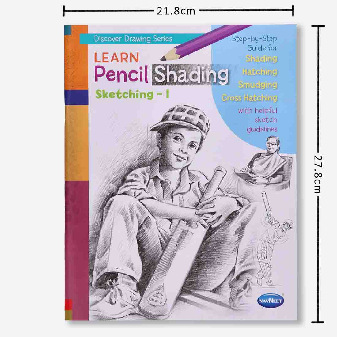 Navneet Learn Pencil Shading Sketching 1 and 2 – For Elementary Art Prep – How to draw sketches - Pack of 2 Books - Image 4