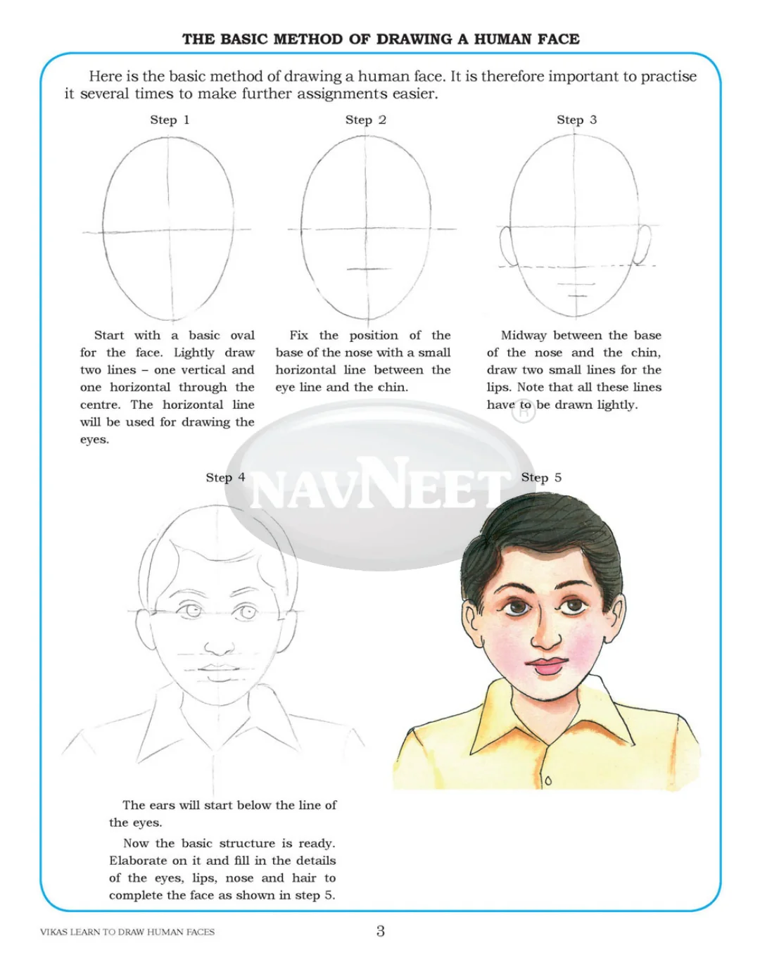 Navneet Vikas Learn To Draw Human Faces - Image 4