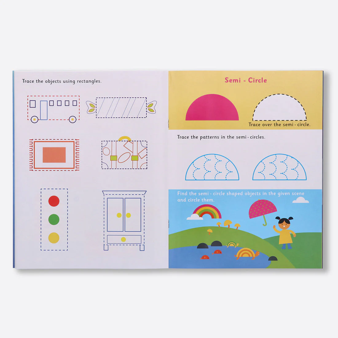 Navneet Wipe and Clean School readiness activity books - set of 4 - Alphabet A to Z, Numbers 1 to 10, First Words, Shapes & Patterns- Writing - Reusable Practice Books Level 1 - Image 4