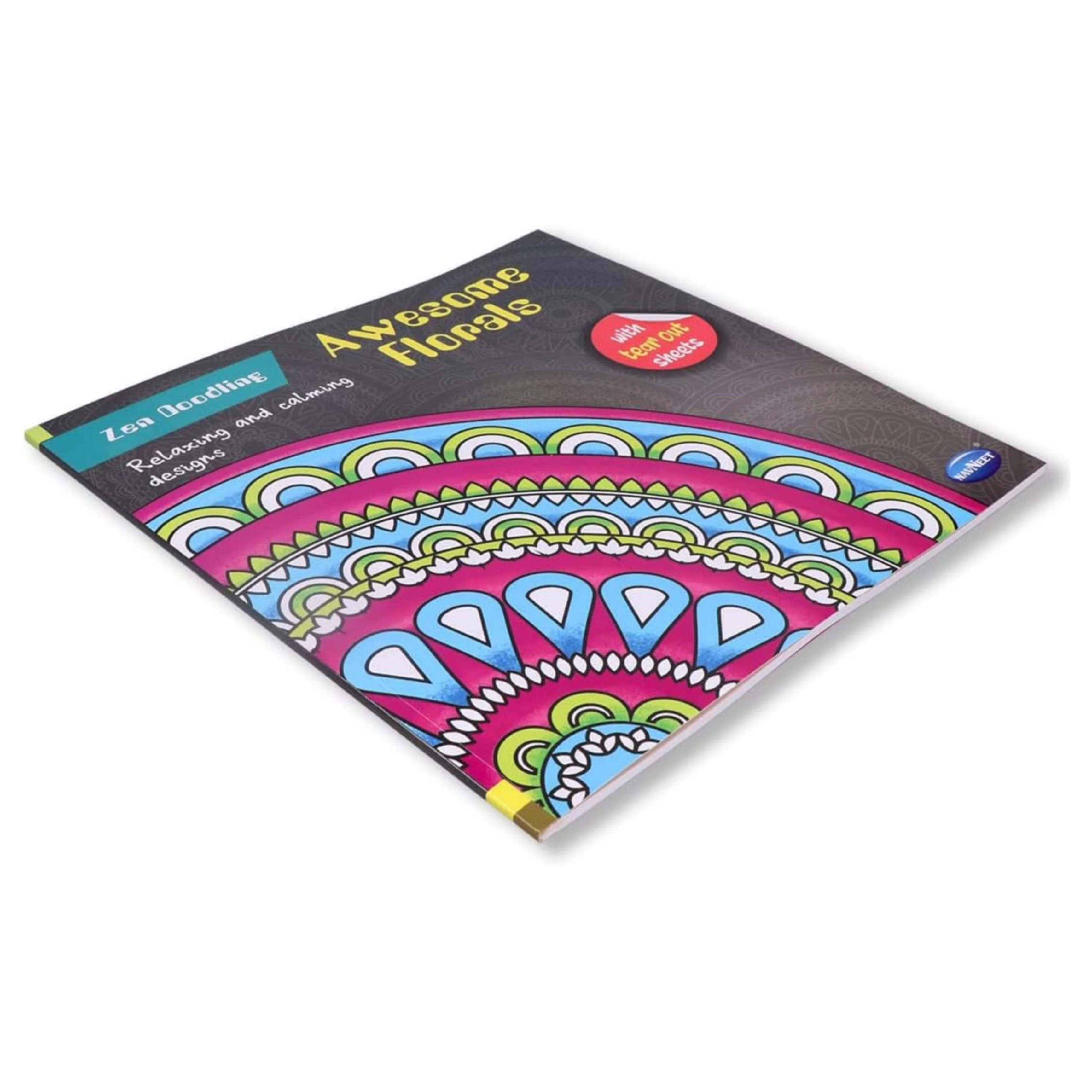 Navneet Zen Doodling- Awesome Florals Colouring Book for Beginners and Adults - Image 7