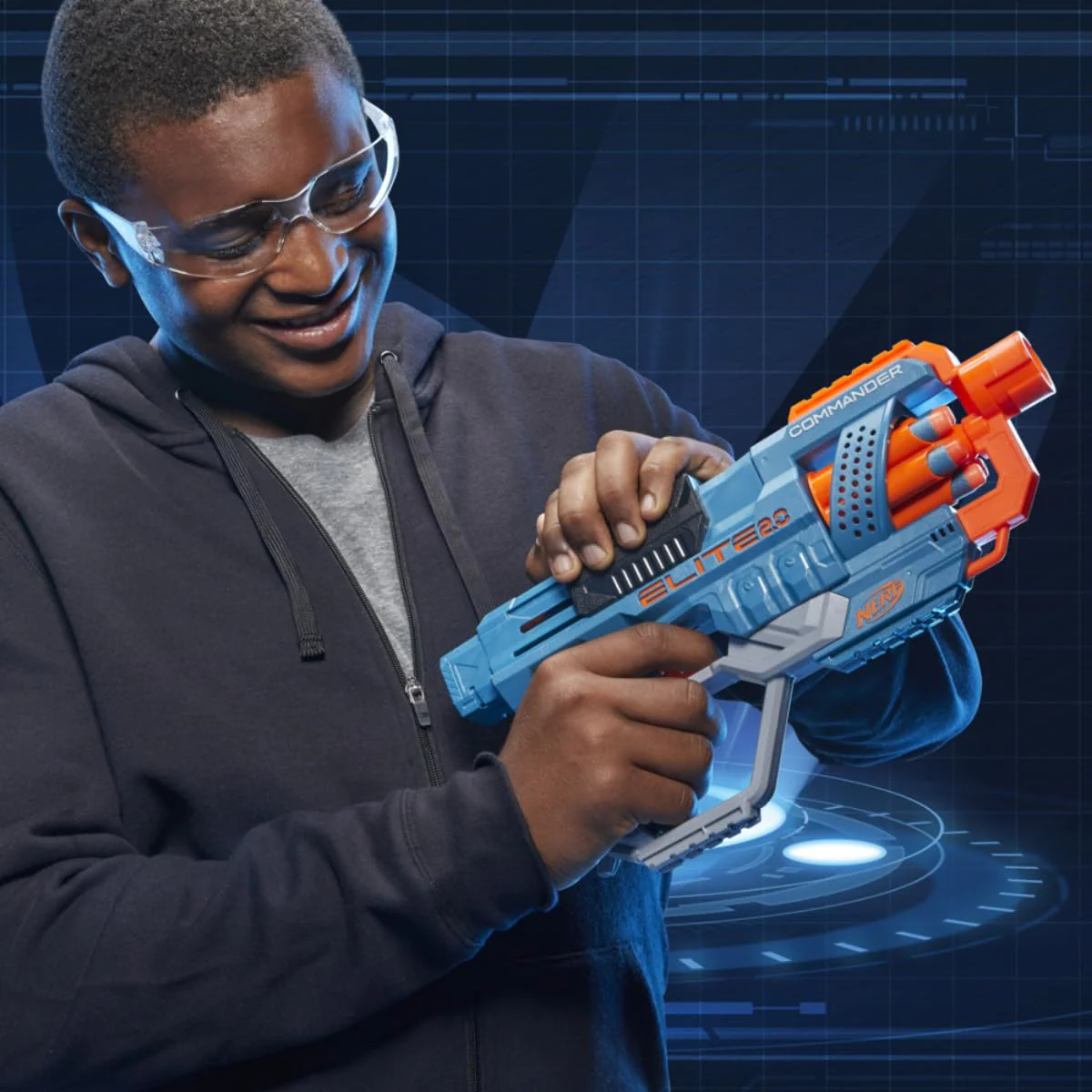 Hasbro Nerf Elite 2.0 Commander Rd-6 Blaster 12 Darts 6-Dart Rotating Drum Gift Toys for Kids Teens and Adults - Image 5
