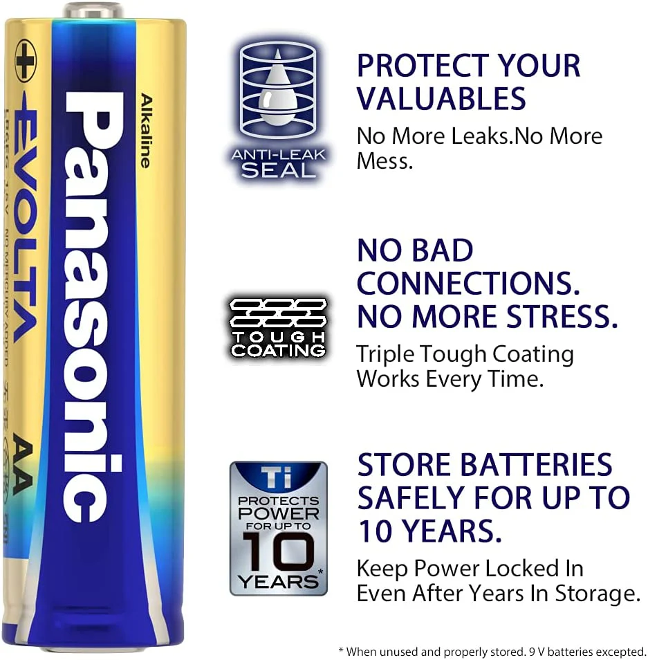 Panasonic Evolta Alkaline 1.5V AA Batteries - Image 8