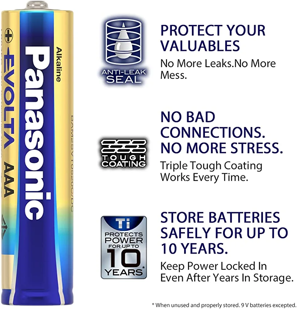 Panasonic Evolta Alkaline 1.5V AAA Batteries - Image 5