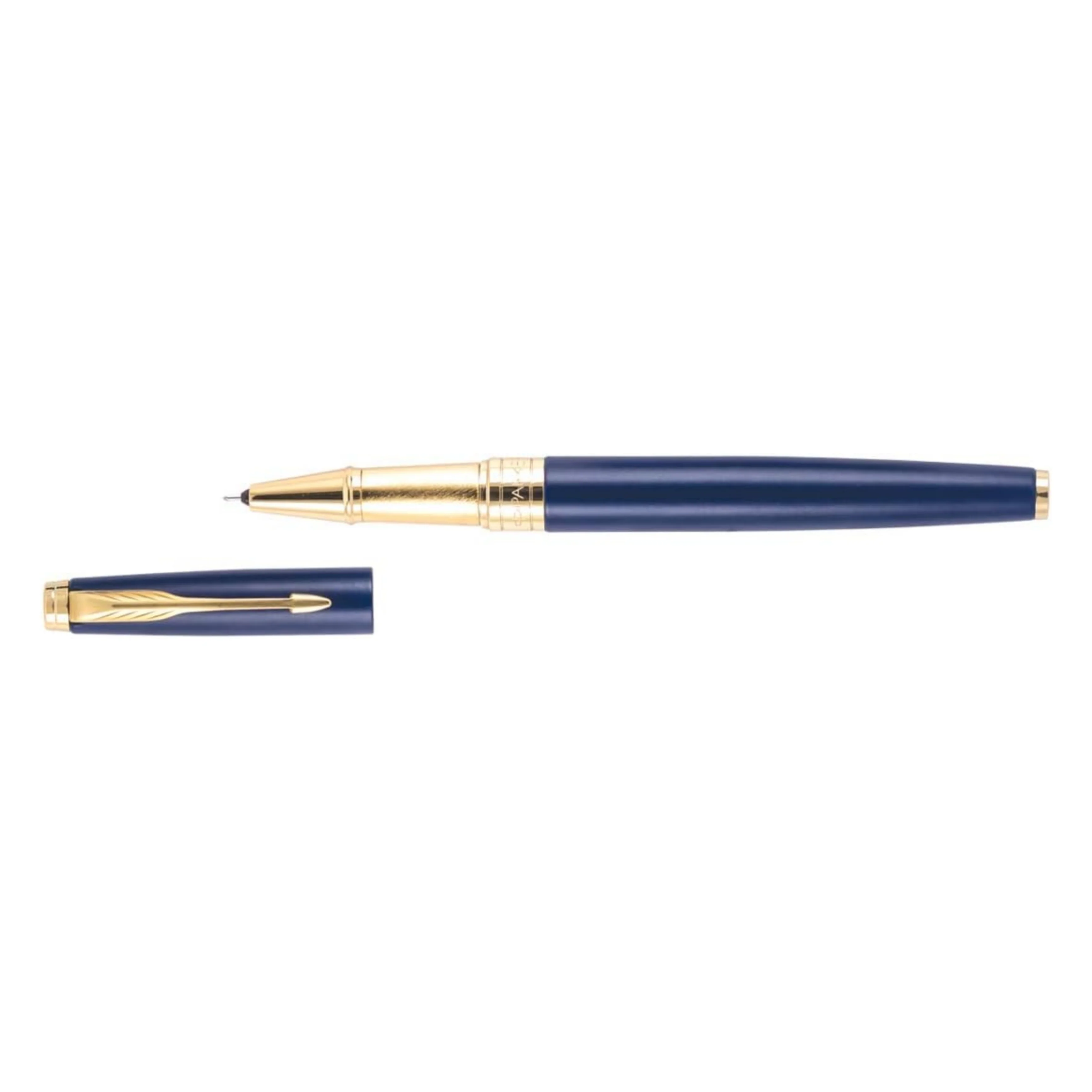 Parker Aster Matte Blue Gold Trim Roller Ball Pen - Image 3