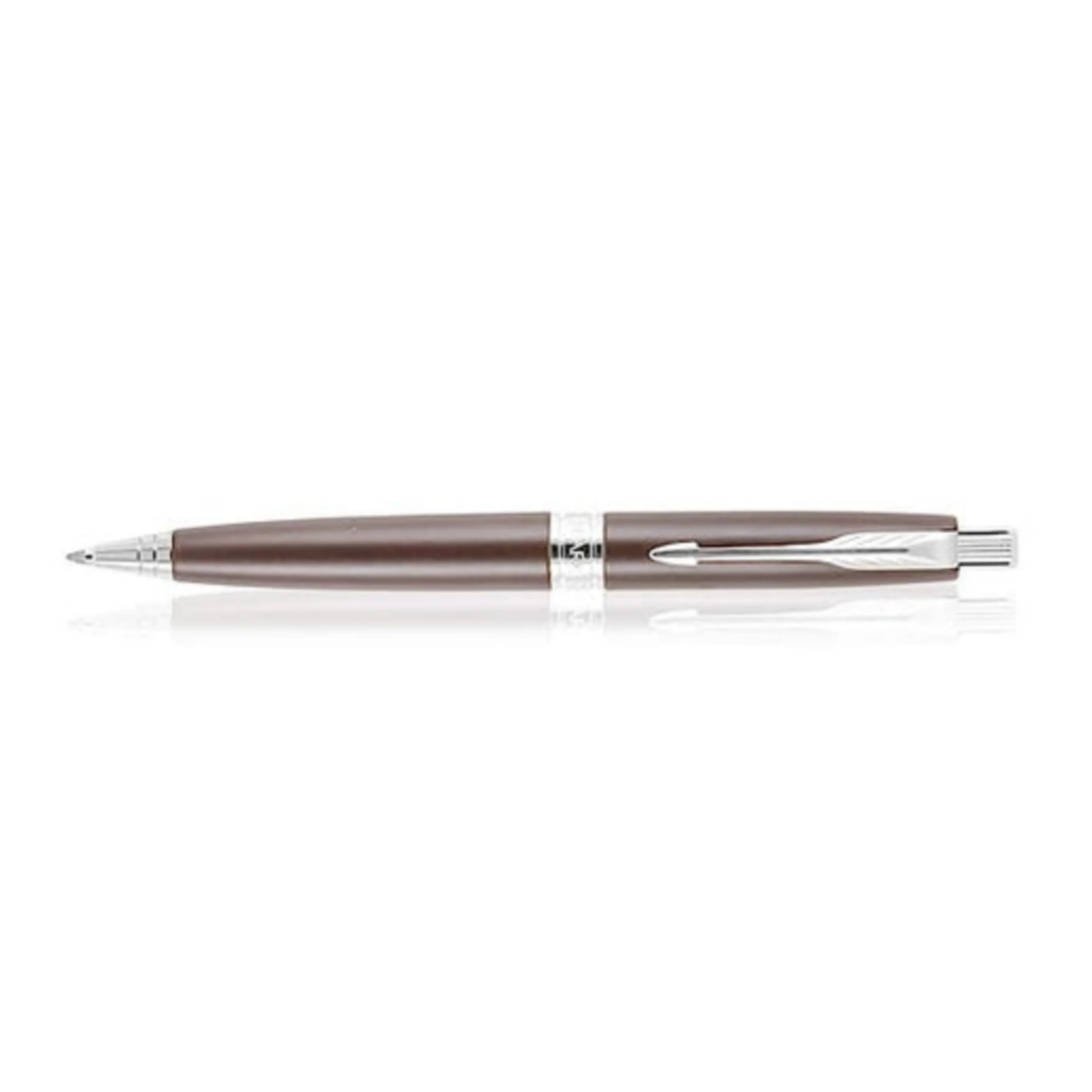 Parker Aster Matte Brown Chrome Trim Ball Pen - Image 2