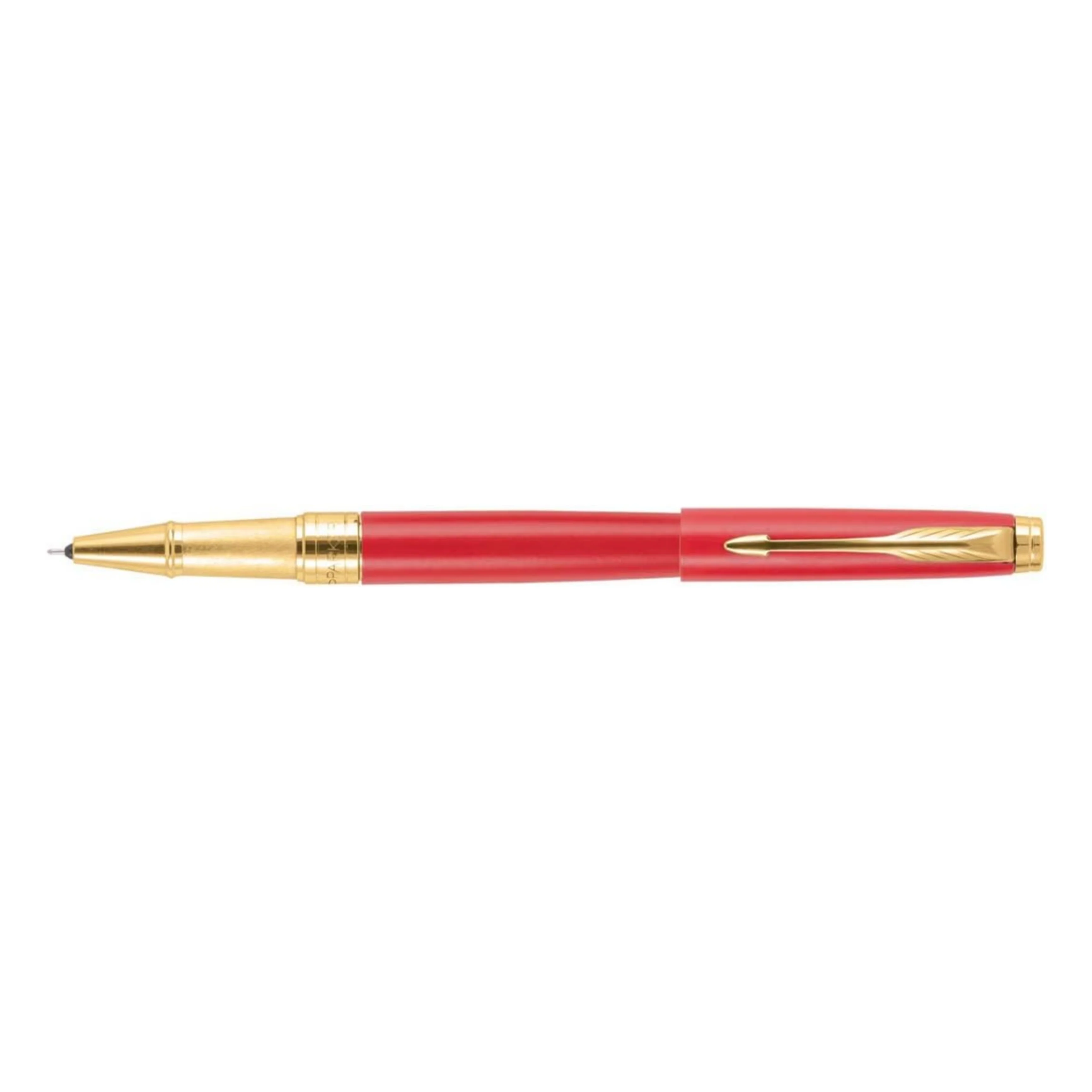 Parker Aster Matte Red Gold Trim Roller Ball Pen - Image 2