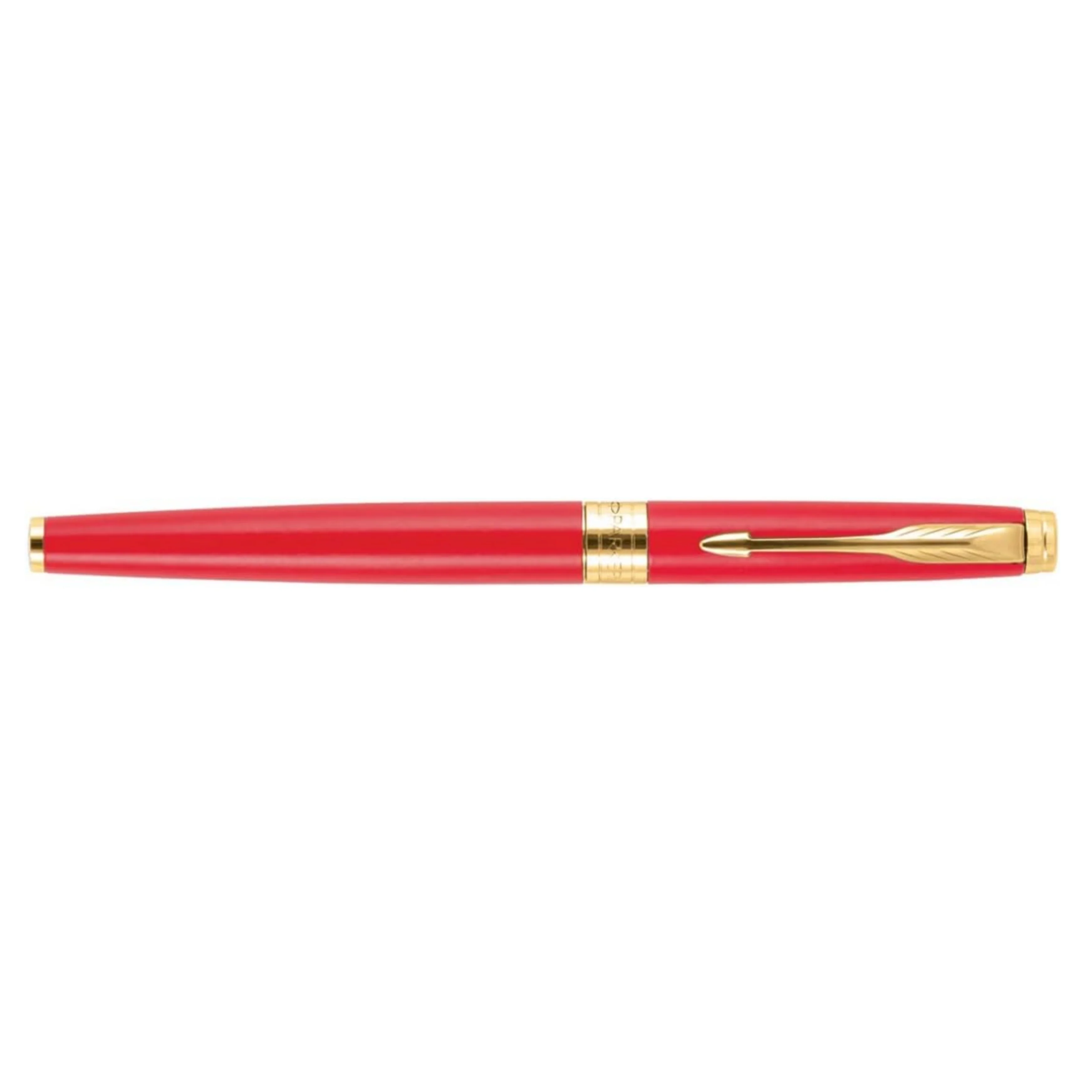 Parker Aster Matte Red Gold Trim Roller Ball Pen - Image 3
