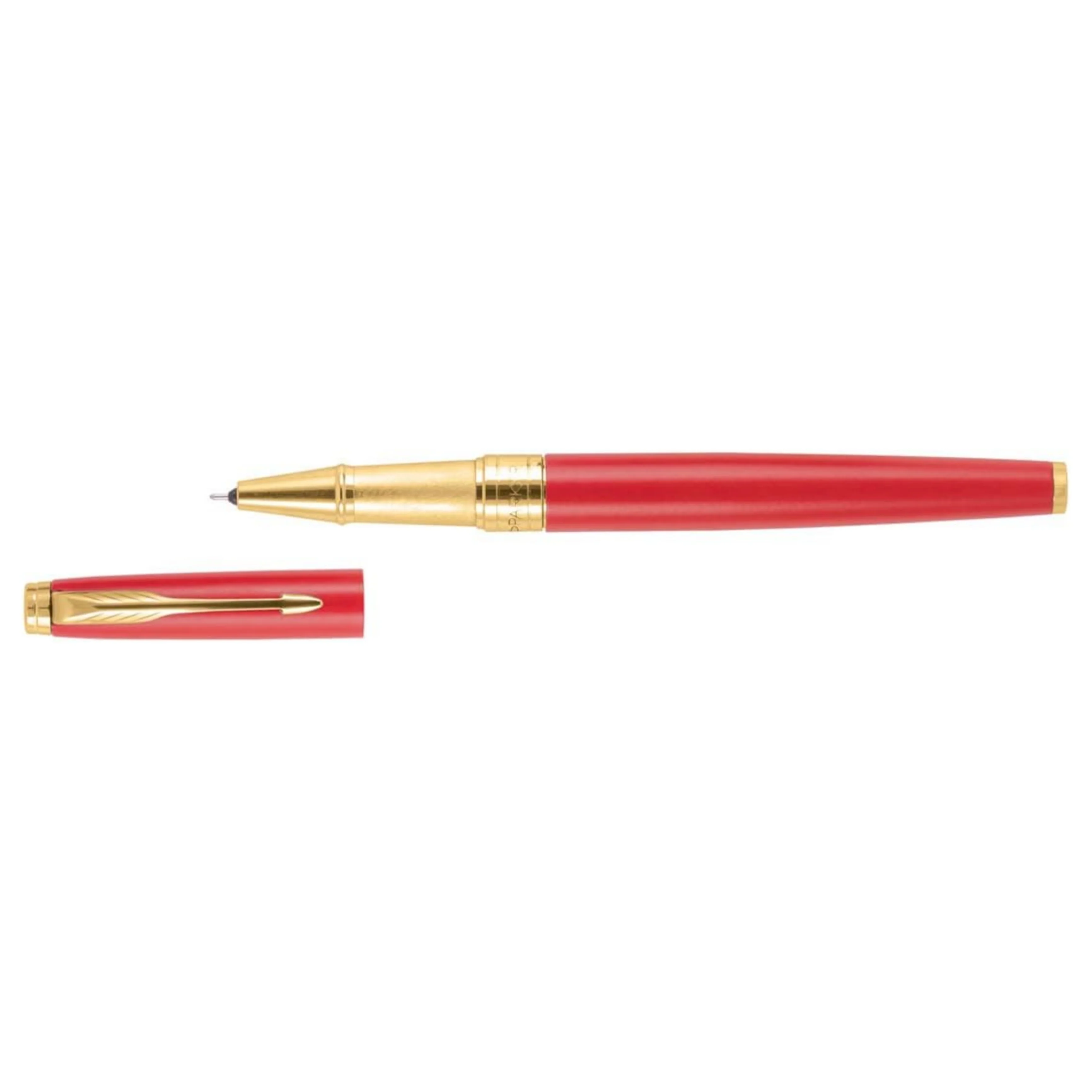 Parker Aster Matte Red Gold Trim Roller Ball Pen - Image 4