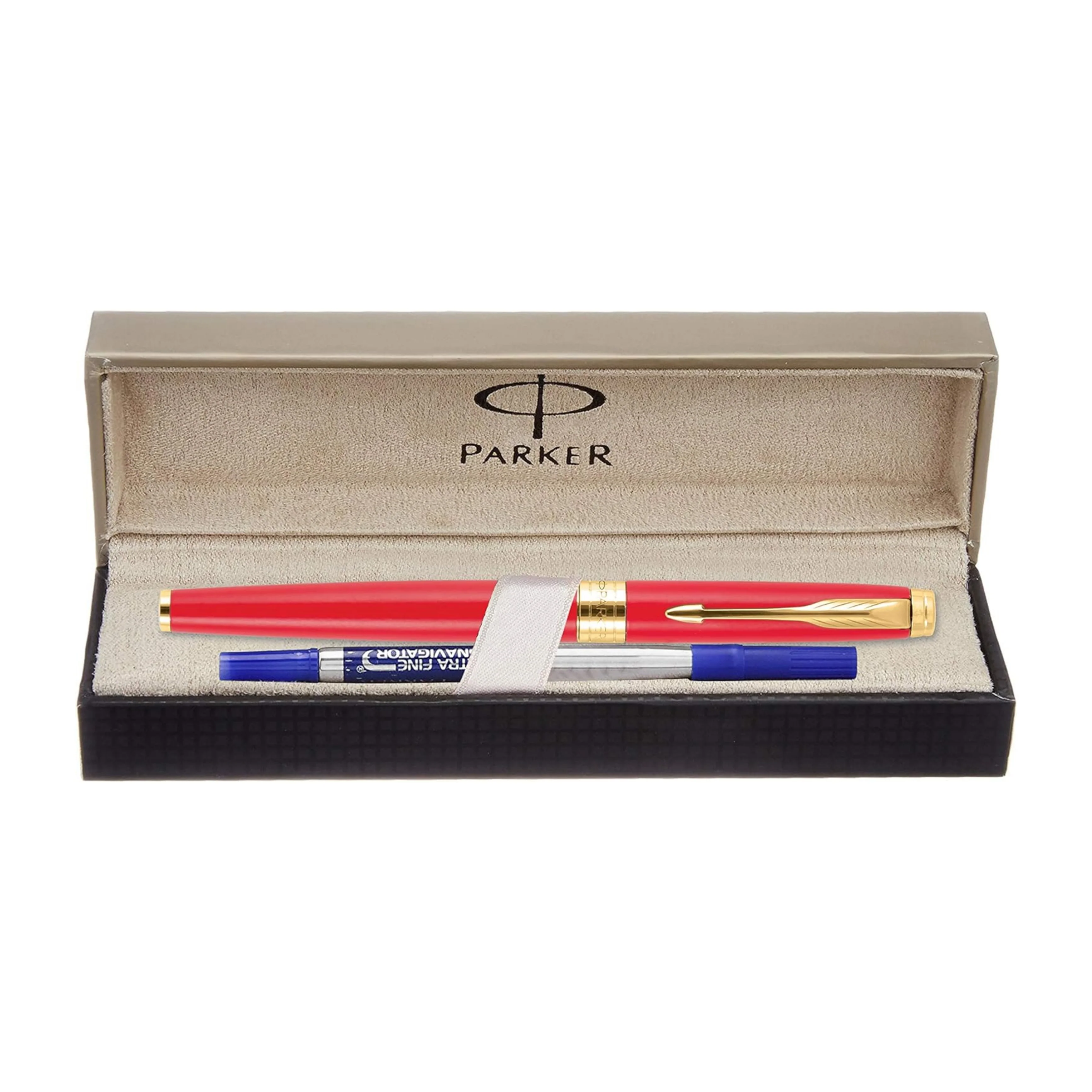 Parker Aster Matte Red Gold Trim Roller Ball Pen - Image 5