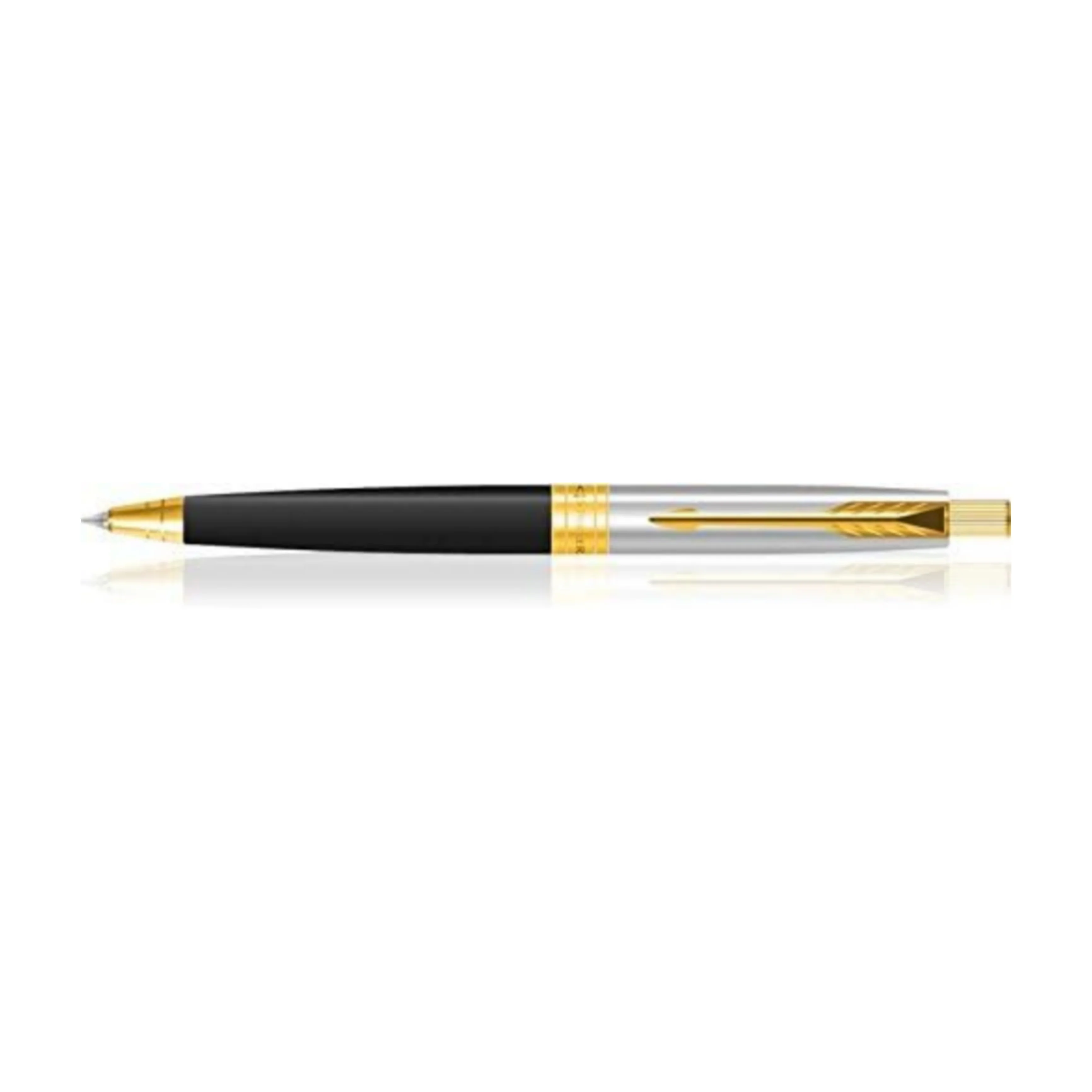 Parker Aster Shiny Black Gold Trim Ball Pen - Image 2