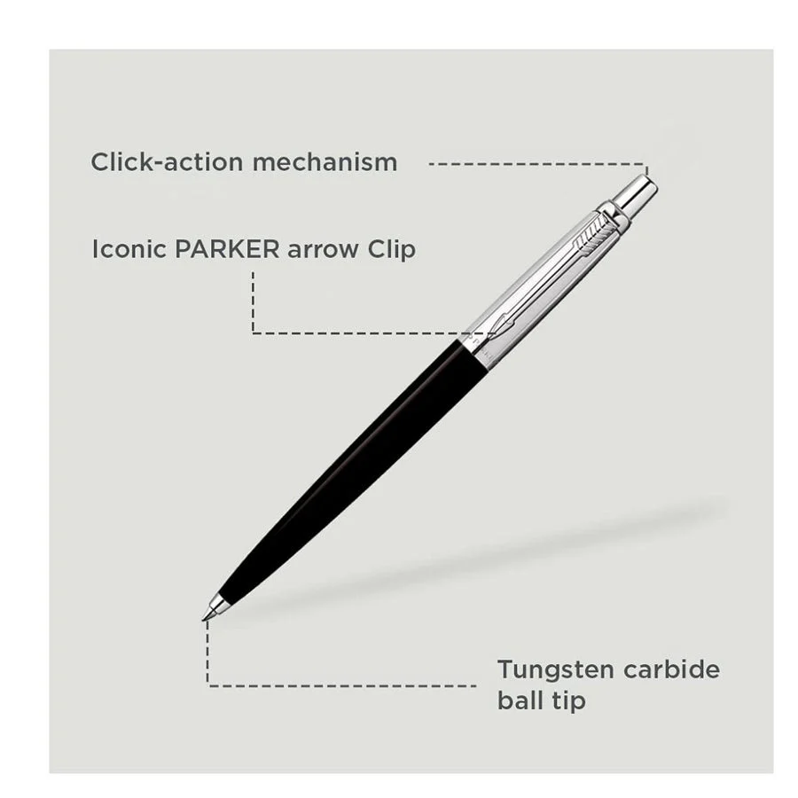 Parker Jotter Standard Chrome Trim Ball Pen - Image 3