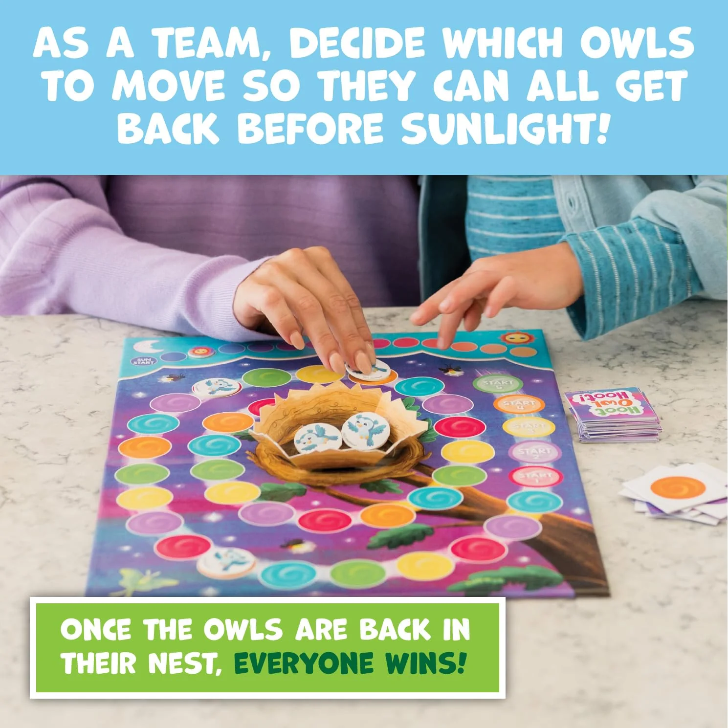 Peaceable Kingdom Hoot Owl Hoot - Cooperative Matching Game - Image 4