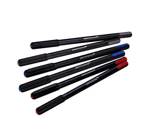 Pentonic Black Body Ball Point Pen Jar (Assorted Ink, 50 Pcs) - Image 3
