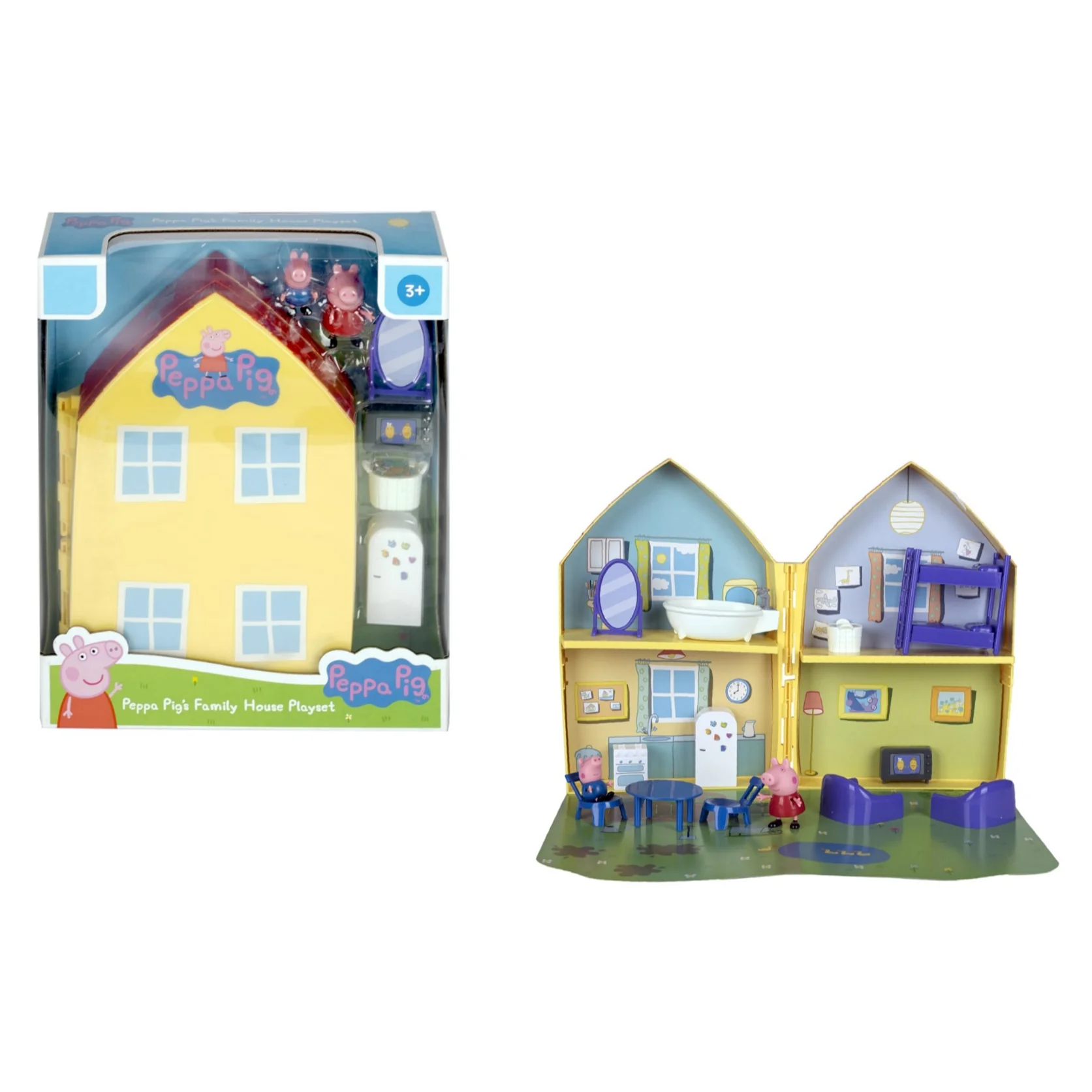 PEPPA PIG Family House Playset Includes Peppa's and George Figures House Set and Other Fun Accessories - Image 3
