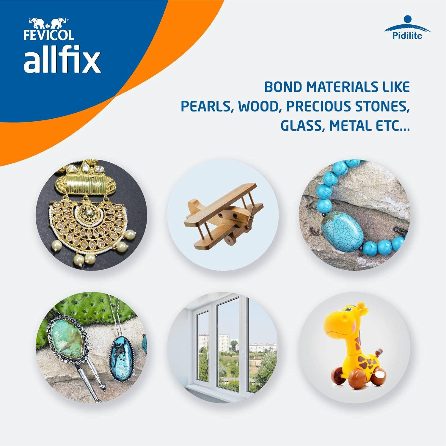 Pidilite Multi-Purpose Allfix Clear & Non-Staining Adhesive - Image 3