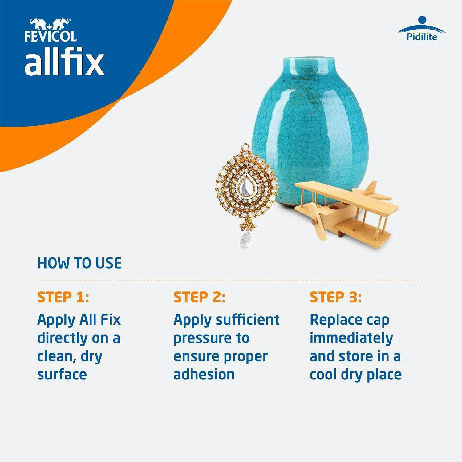 Pidilite Multi-Purpose Allfix Clear & Non-Staining Adhesive - Image 4