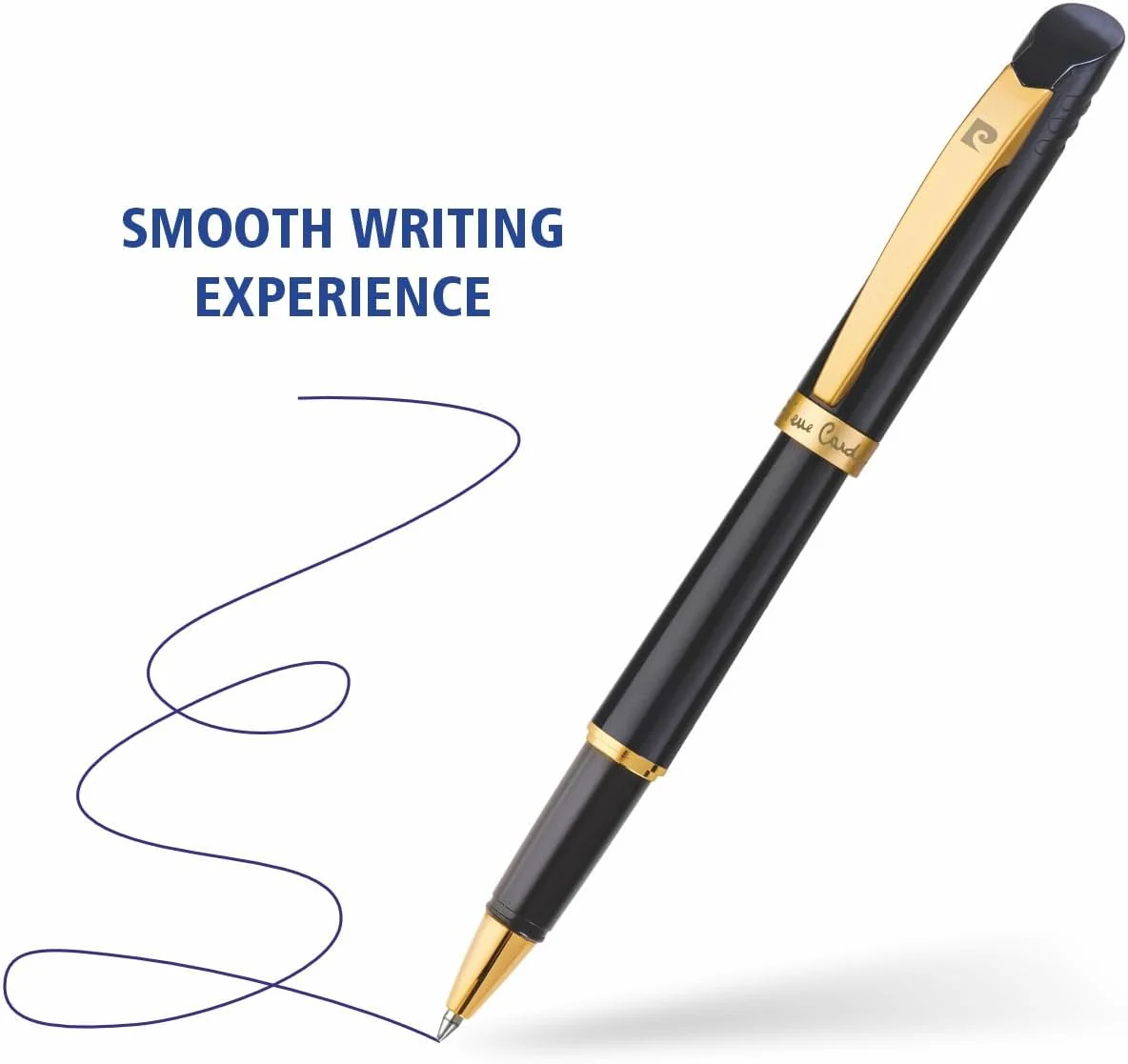 Pierre Cardin Black Beauty Exclusive Metal Roller Pen | Blue Ink | Ideal For Corporate Gifting, Festive Gifting - Image 2