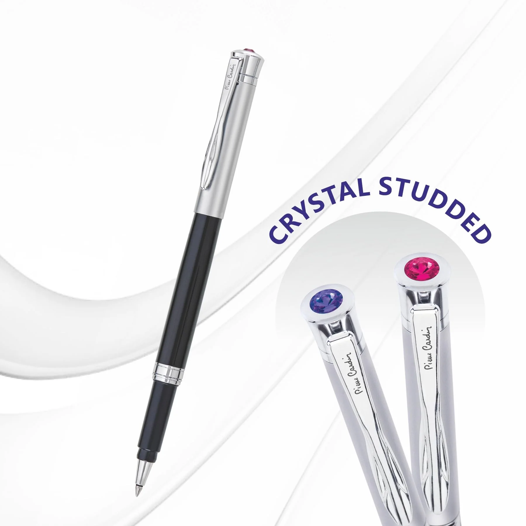 Pierre Cardin Dance Metal Roller Pen | Blue Ink | Ideal For Corporate Gifting, Festive Gifiting - Image 2