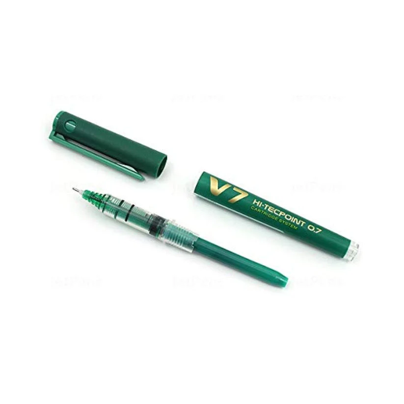 Pilot Hi-TechPoint V7 Cartridge Pen - Green Ink - Image 2