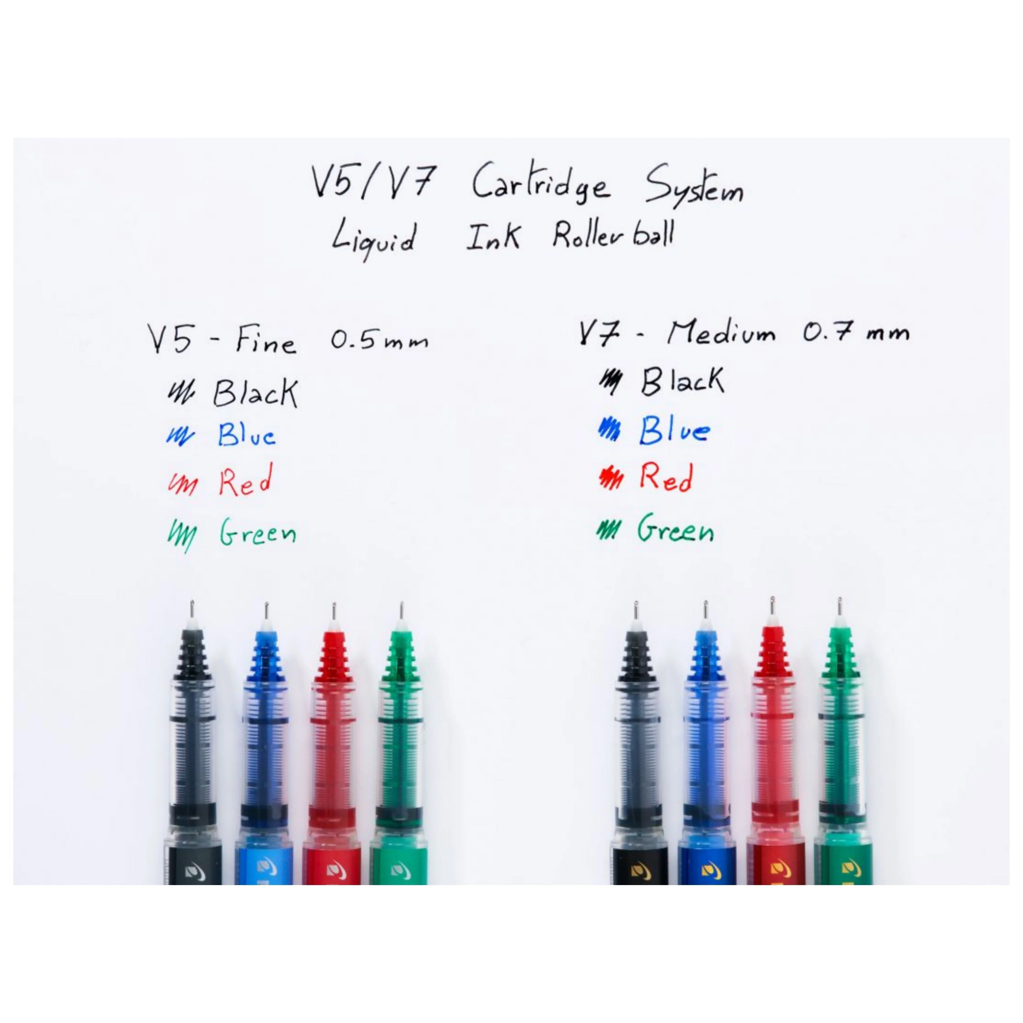 Pilot Hi-TechPoint V7 Cartridge Pen - Green Ink - Image 3