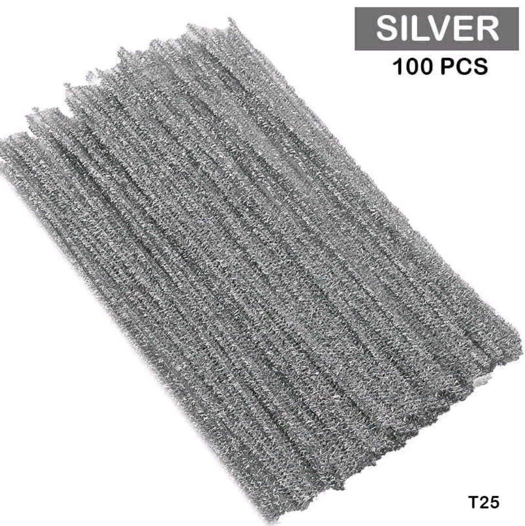 Pipe Cleaner Glitter 100 Pc's Single Shades - Image 10
