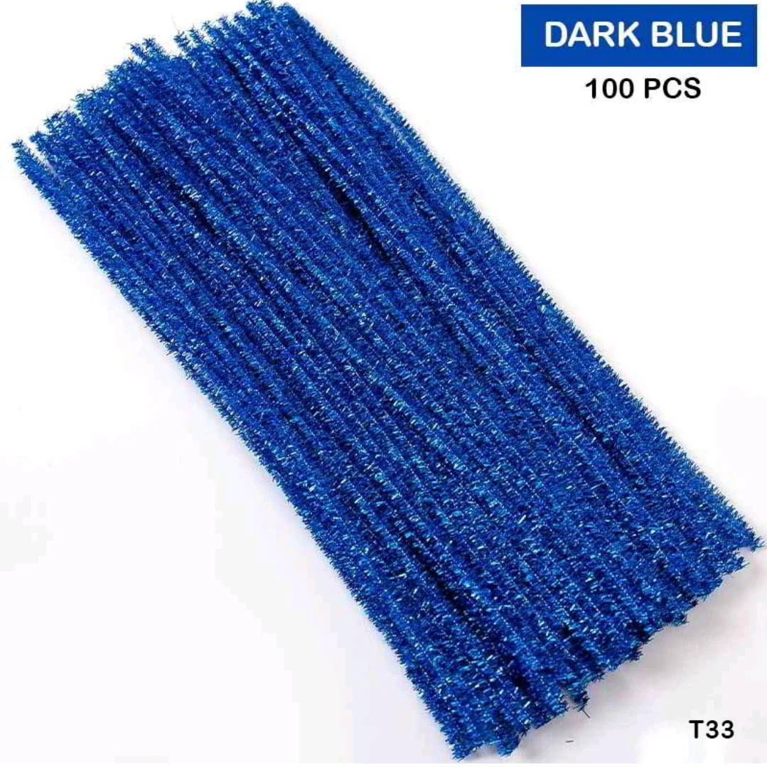 Pipe Cleaner Glitter 100 Pc's Single Shades - Image 5