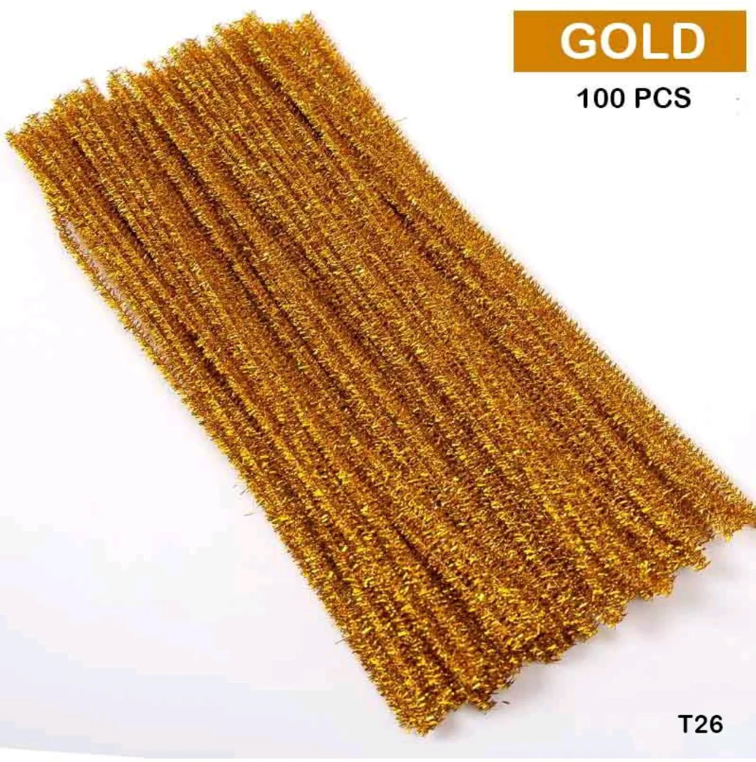 Pipe Cleaner Glitter 100 Pc's Single Shades - Image 7