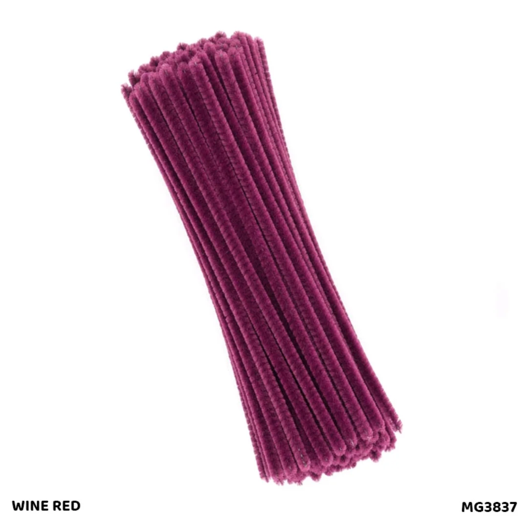 Pipe Cleaner Plain 100 Pc's Single Shades - Image 47