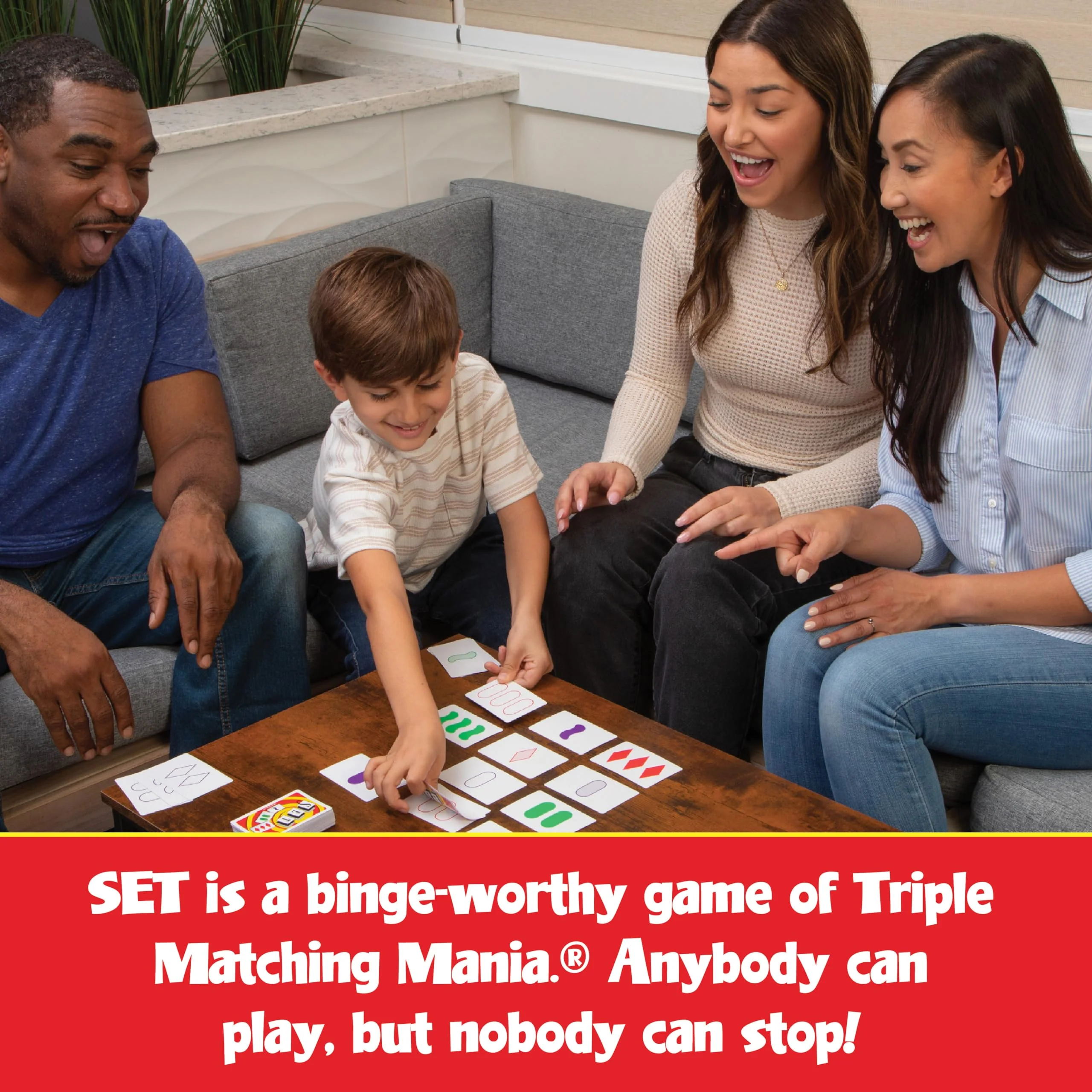 PlayMonster SET - The Family Card Game of Visual Perception Race to Find The Matches - Image 6