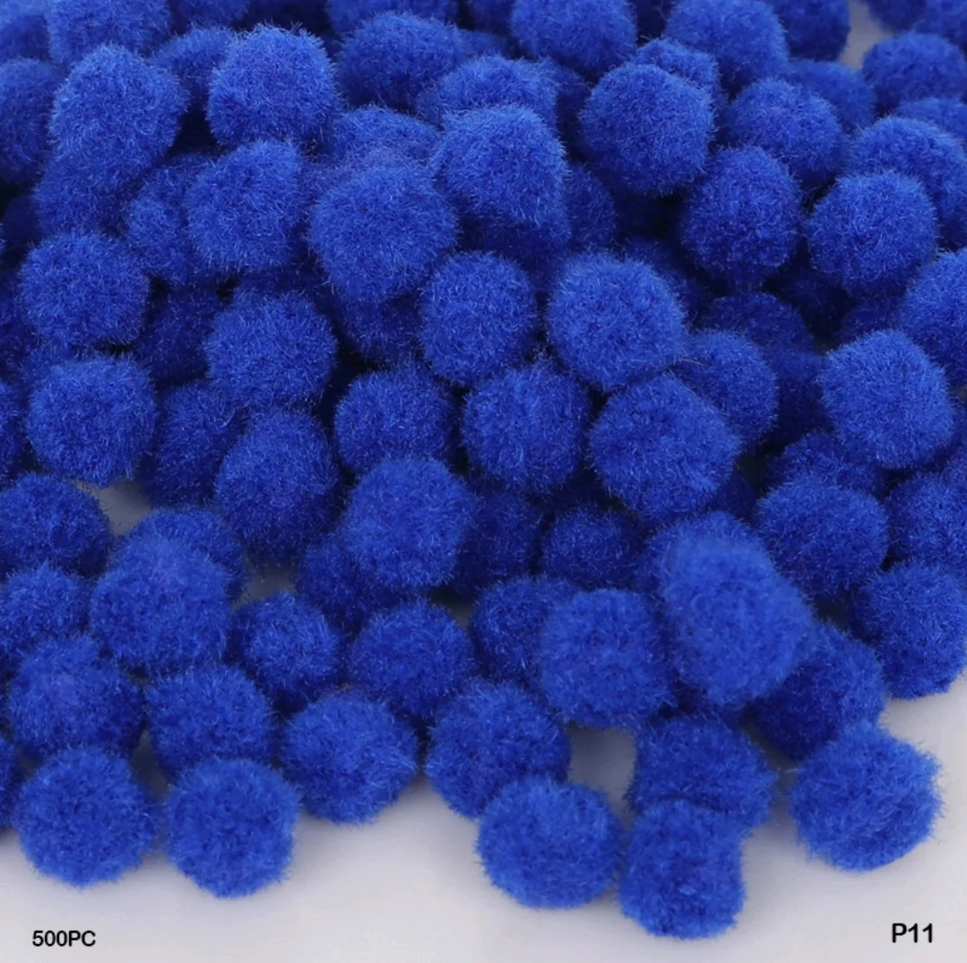 Pom Pom Balls 2 Cm 500 Pc's Single Shades - Image 10