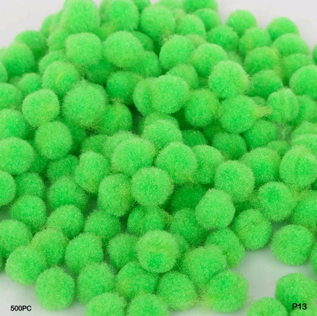 Pom Pom Balls 2 Cm 500 Pc's Single Shades - Image 12