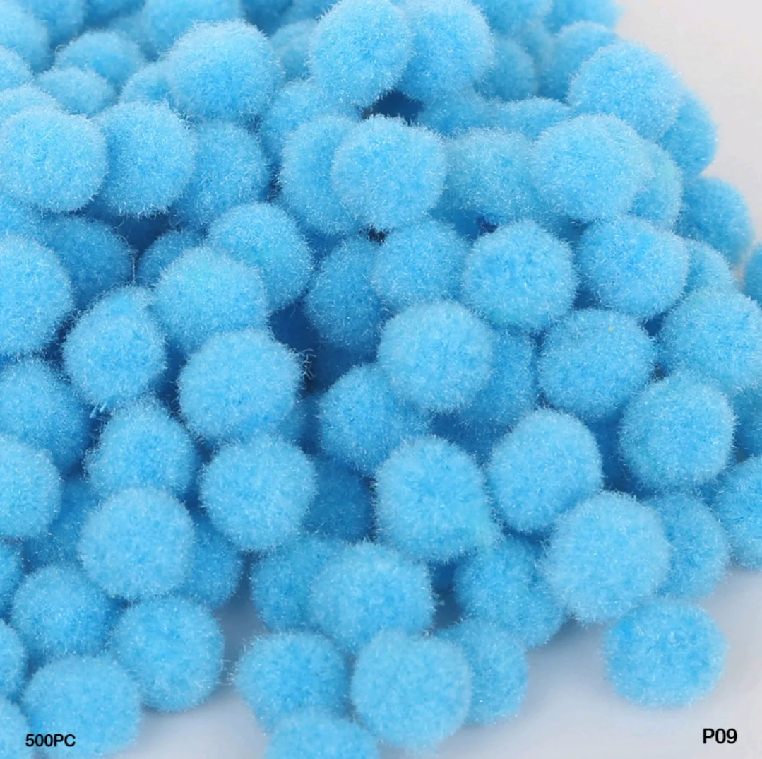 Pom Pom Balls 2 Cm 500 Pc's Single Shades - Image 13