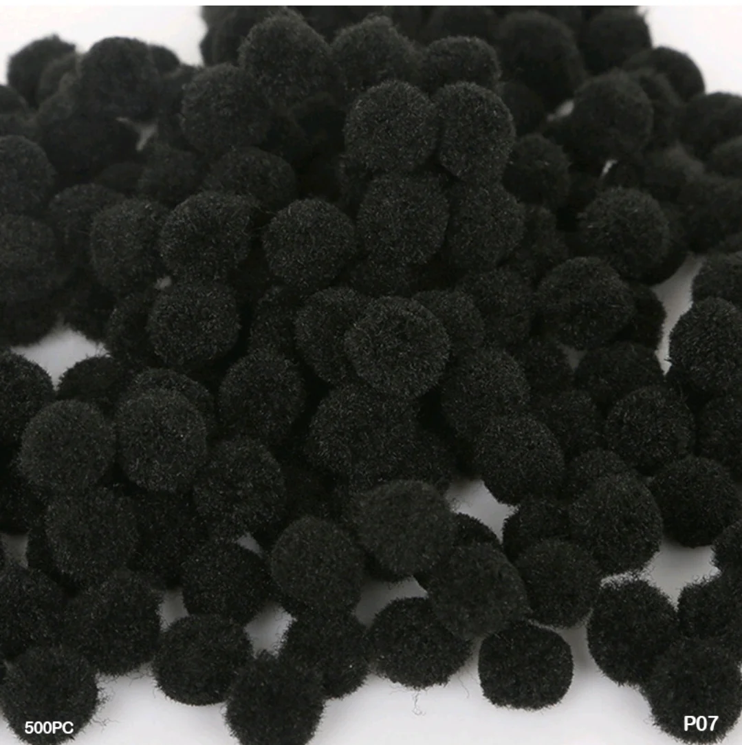 Pom Pom Balls 2 Cm 500 Pc's Single Shades - Image 14