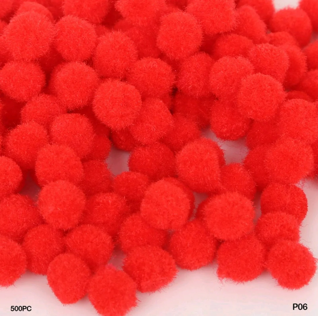 Pom Pom Balls 2 Cm 500 Pc's Single Shades - Image 15