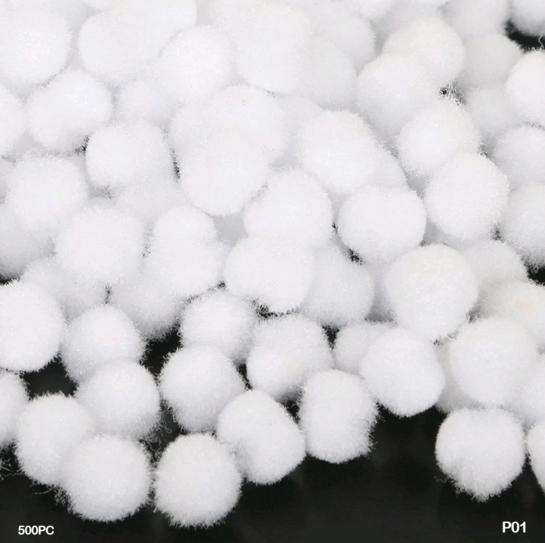 Pom Pom Balls 2 Cm 500 Pc's Single Shades - Image 16