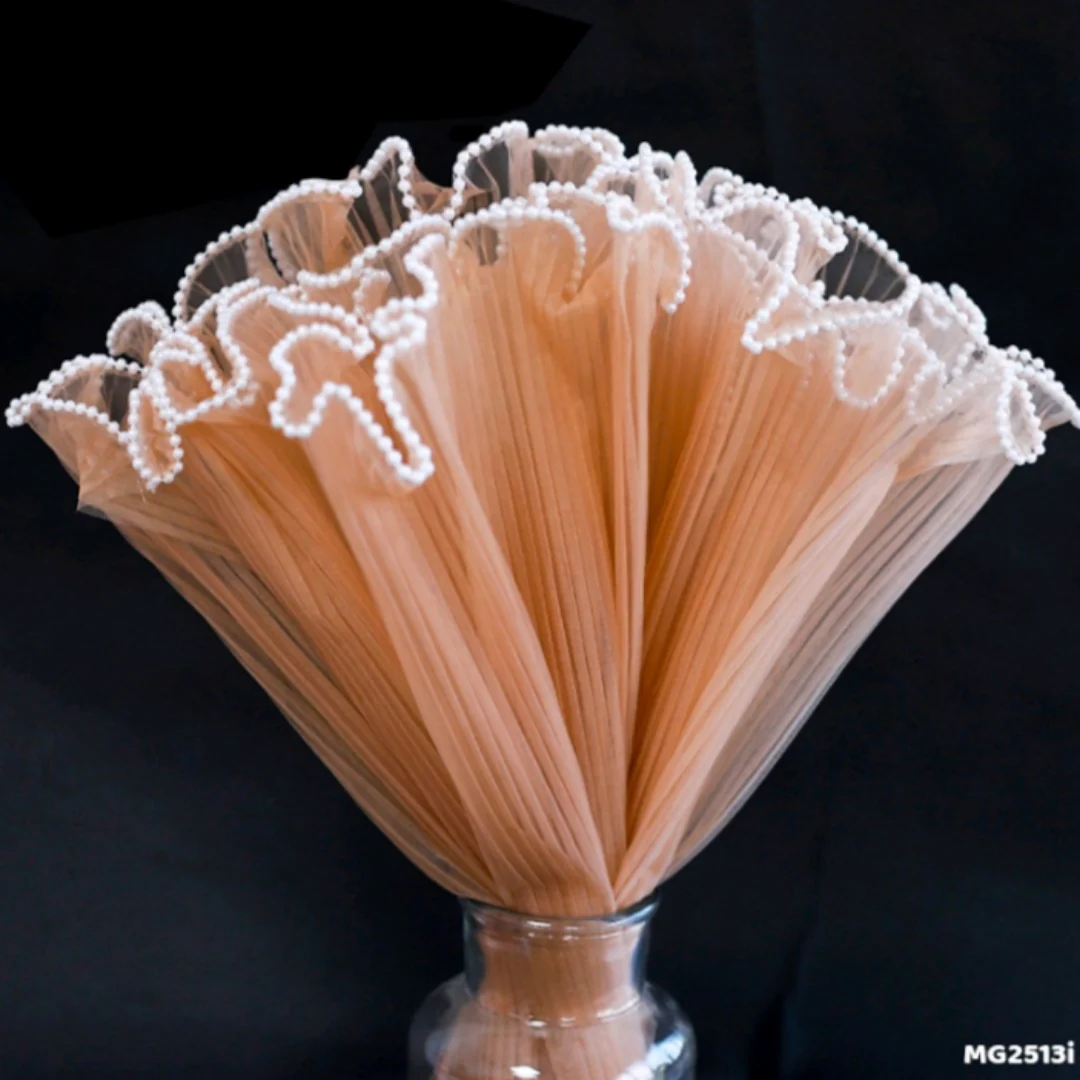 Premium Wrinkled Net Wrapping Paper with Pearl - Image 4