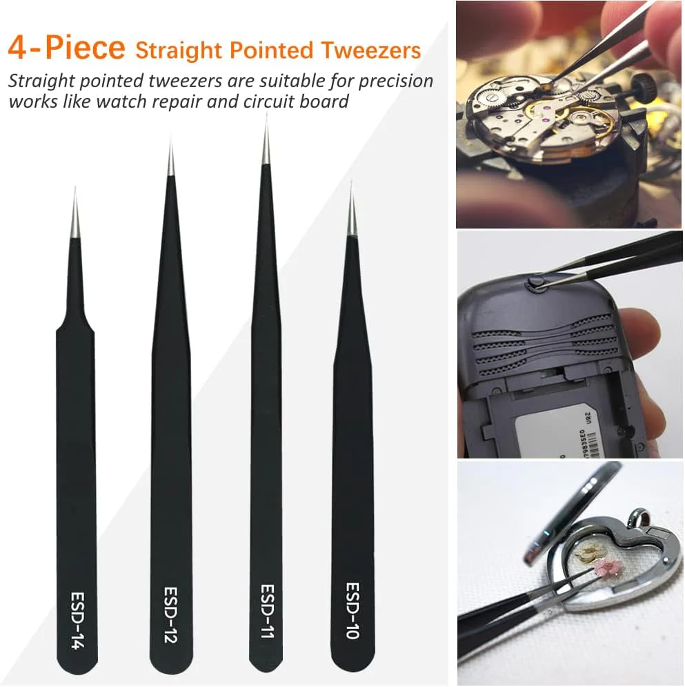 Professional Tweezers Set 6 Pc's - Image 8