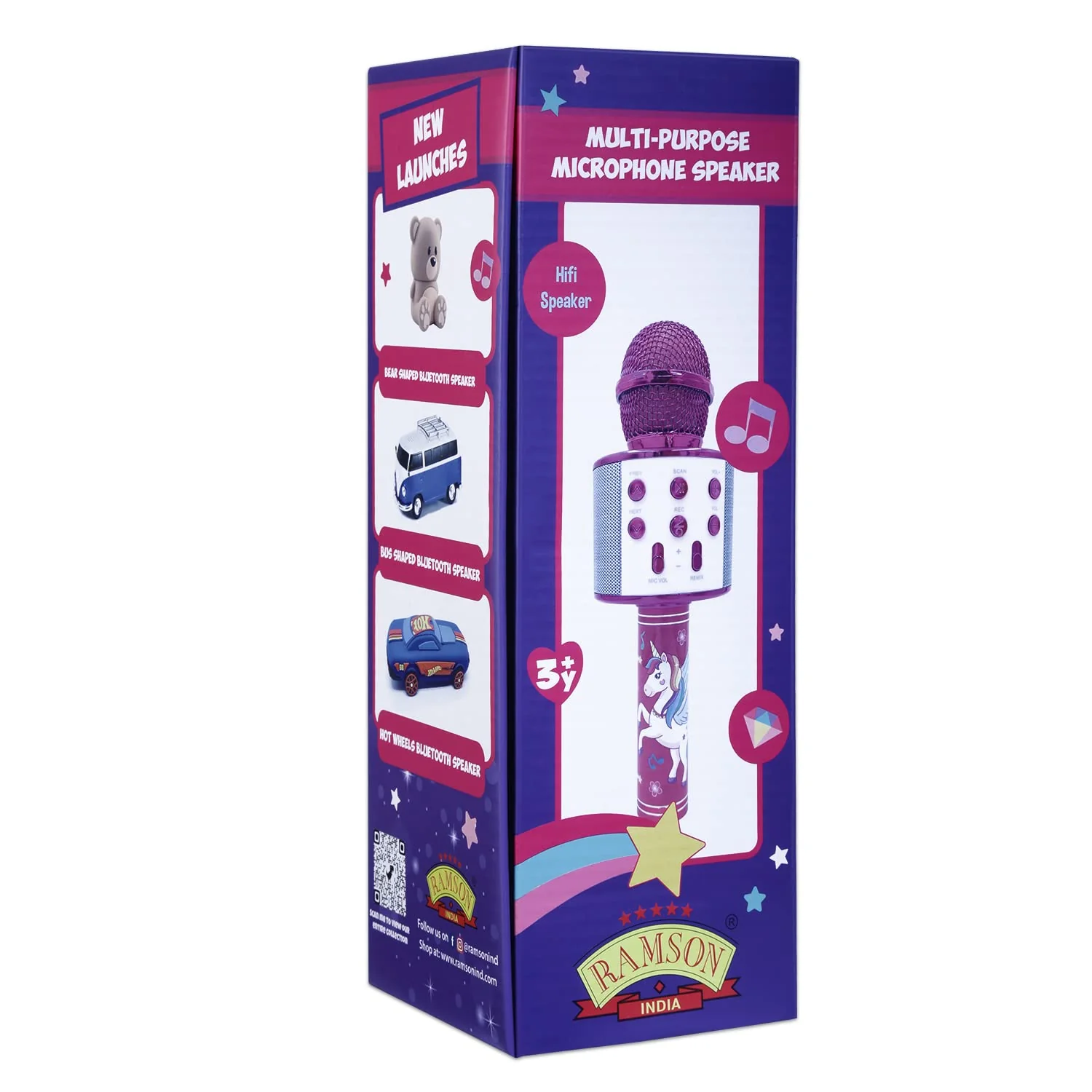 Ramson Handheld Multi-Function Wireless Bluetooth mic for Karaoke Singing with Speaker - Image 13
