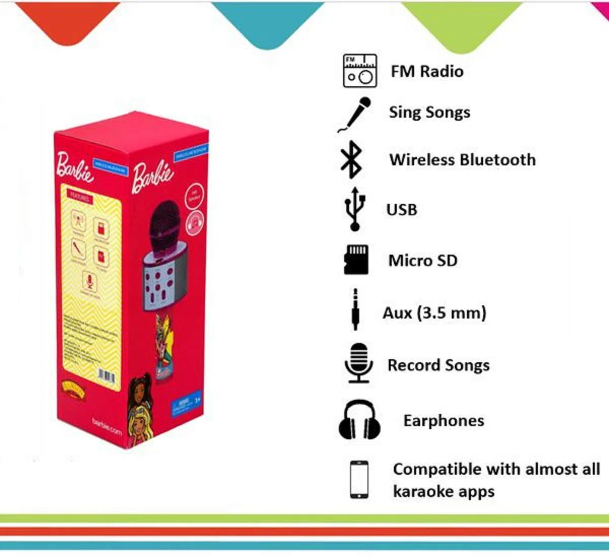 Ramson Handheld Multi-Function Wireless Bluetooth mic for Karaoke Singing with Speaker - Image 8