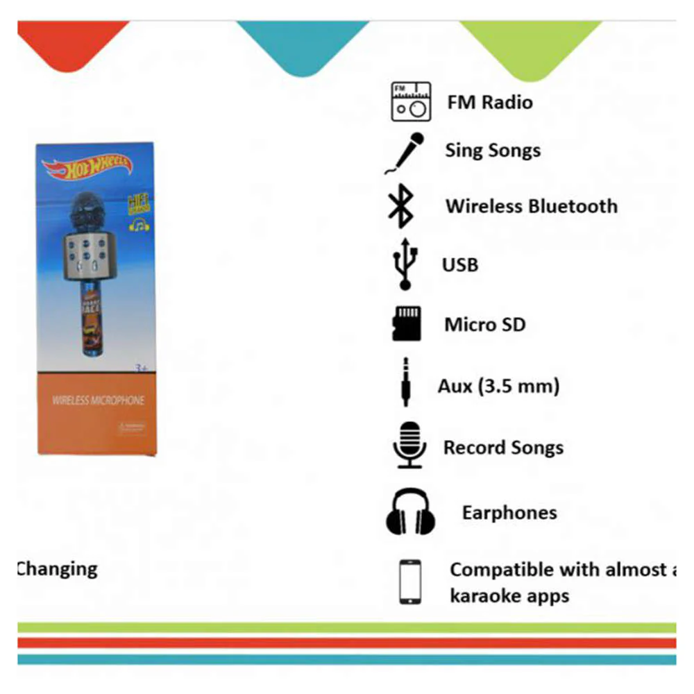 Ramson Handheld Multi-Function Wireless Bluetooth mic for Karaoke Singing with Speaker - Image 9