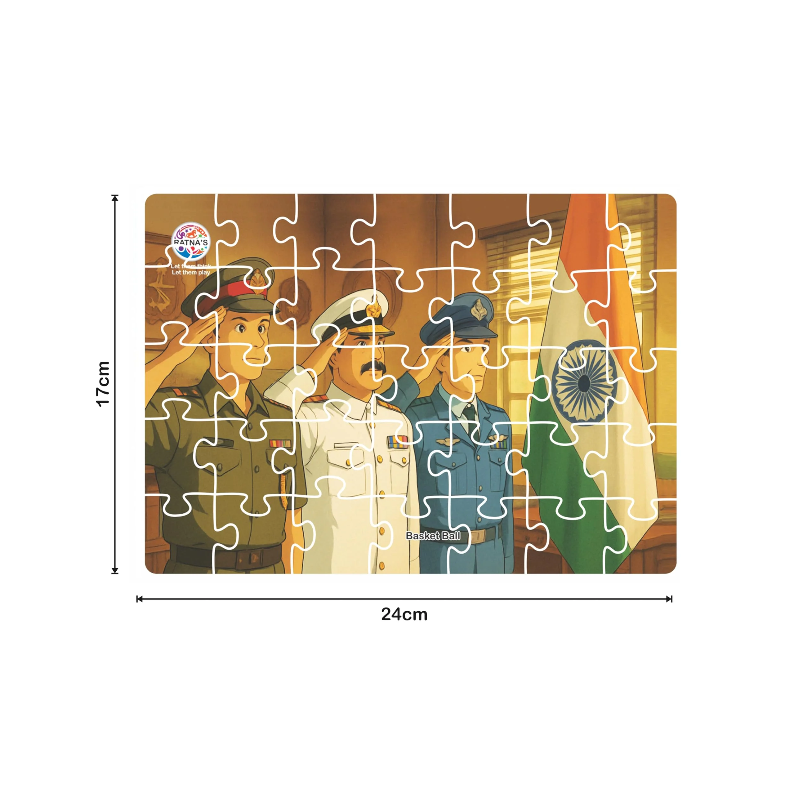 Ratna's 4 in 1 Indian Army Jigsaw Puzzle Set of 4 x 35 Pc's - Image 2