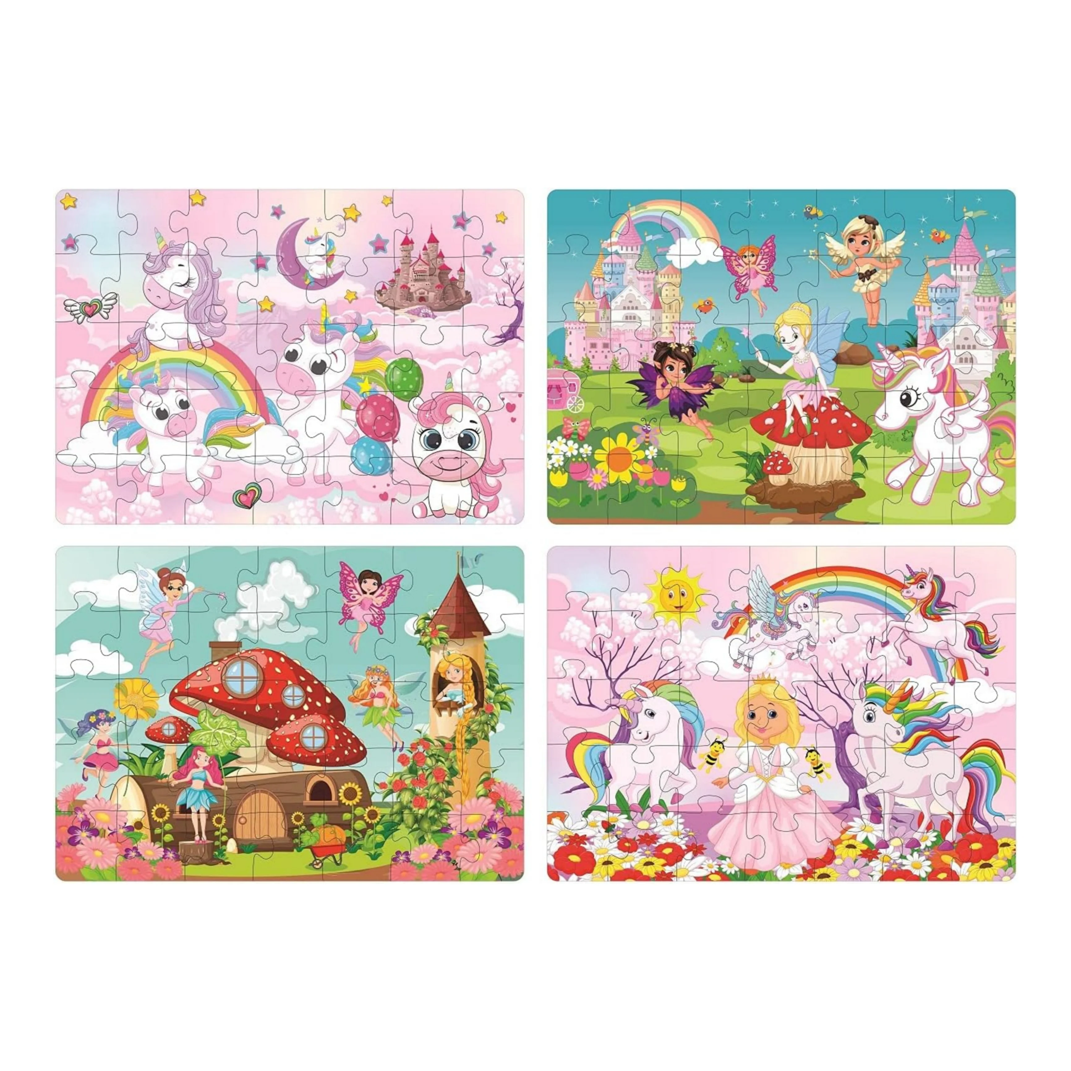 Ratna's 4 in 1 Unicorn Kingdom Jigsaw Puzzle for Kids | A Perfect Jigsaw Puzzle for Little Hands | 4 * 35 Pieces Jigsaw Puzzle - Image 3