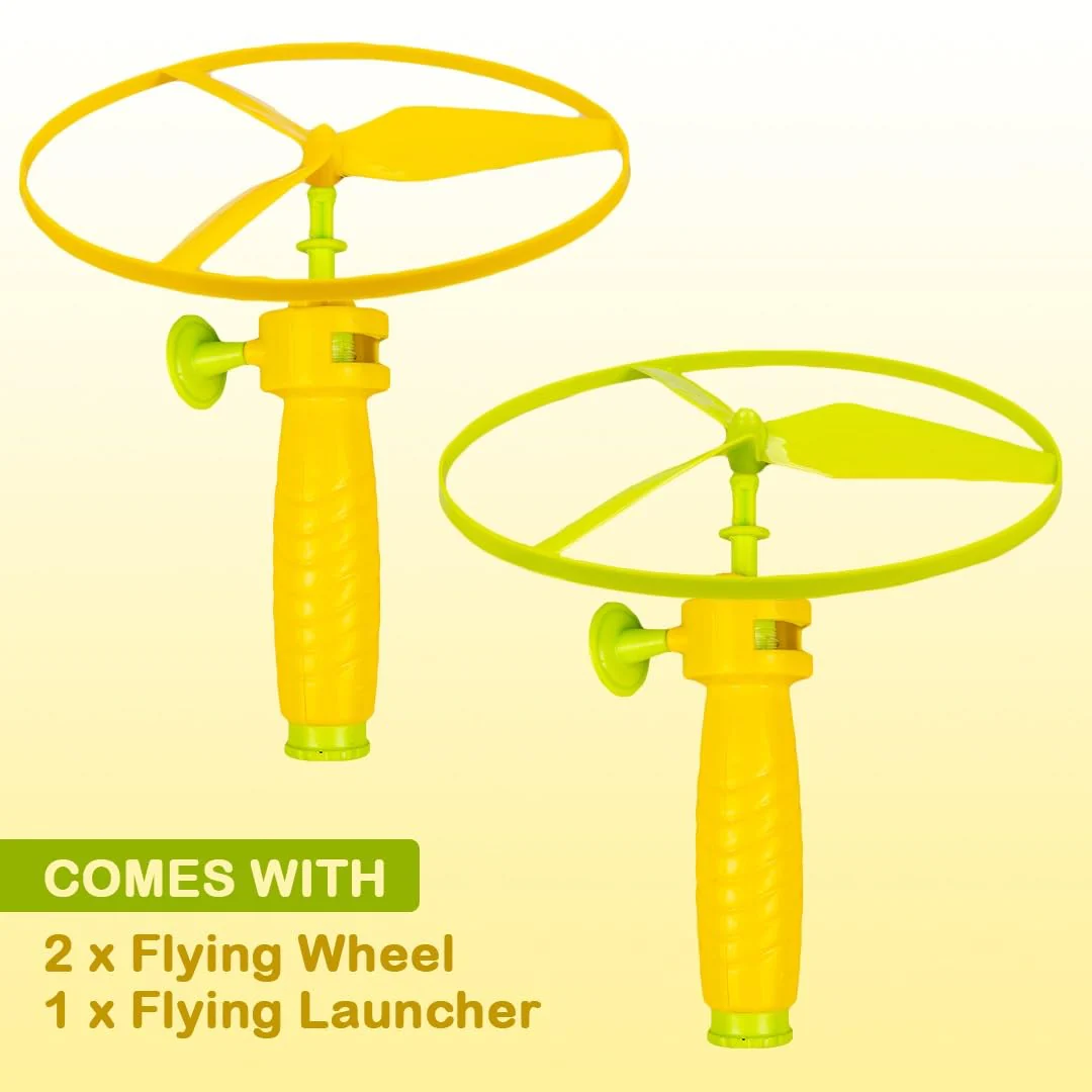 Ratna's Air Spinner Flies Upto 40 Feet High Spinnig Flying Toy for Outdoor Play for Kids - Image 4