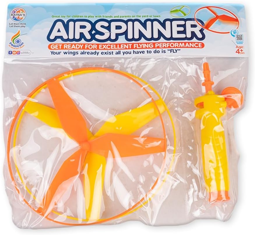 Ratna's Air Spinner Flies Upto 40 Feet High Spinnig Flying Toy for Outdoor Play for Kids - Image 7
