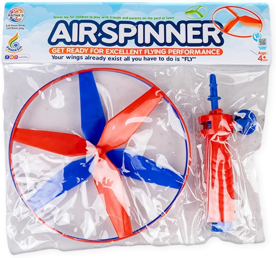 Ratna's Air Spinner Flies Upto 40 Feet High Spinnig Flying Toy for Outdoor Play for Kids - Image 8
