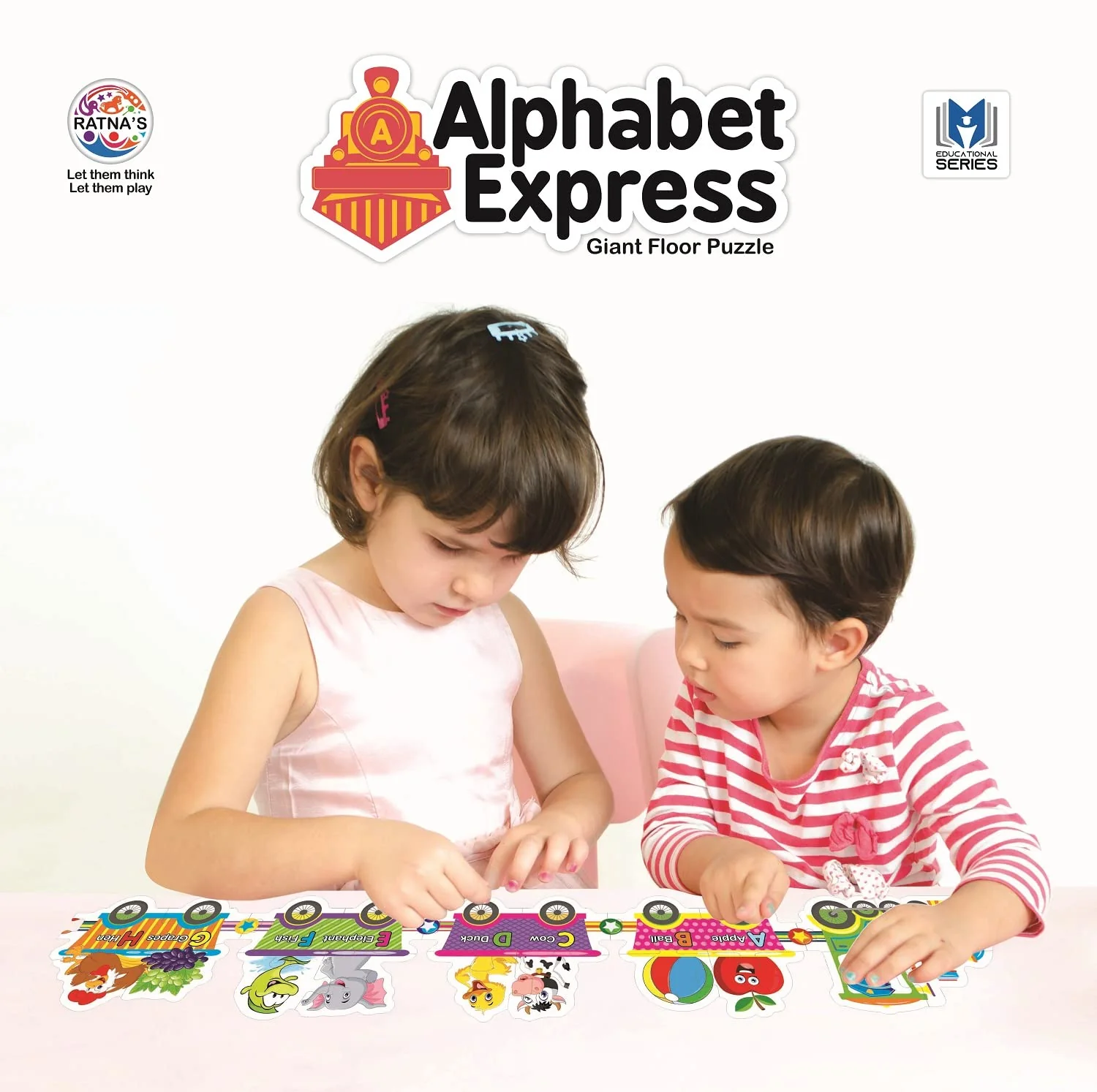 Ratna's Alphabet Express Educational Giant Floor Train Puzzle for Kids 2+ Years - Image 4