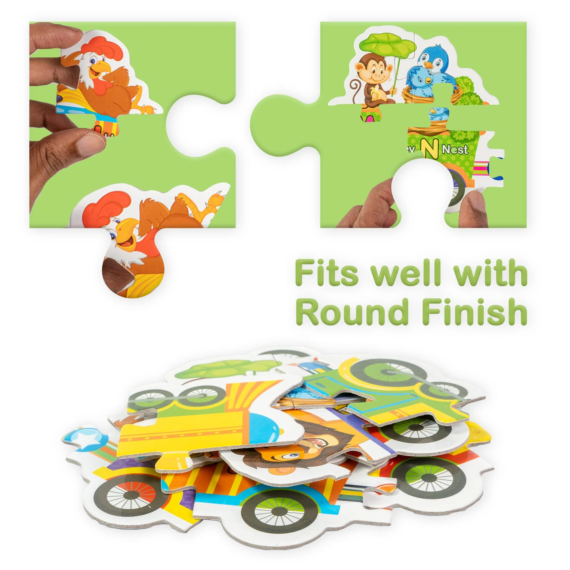 Ratna's Alphabet Express Educational Giant Floor Train Puzzle for Kids 2+ Years - Image 5