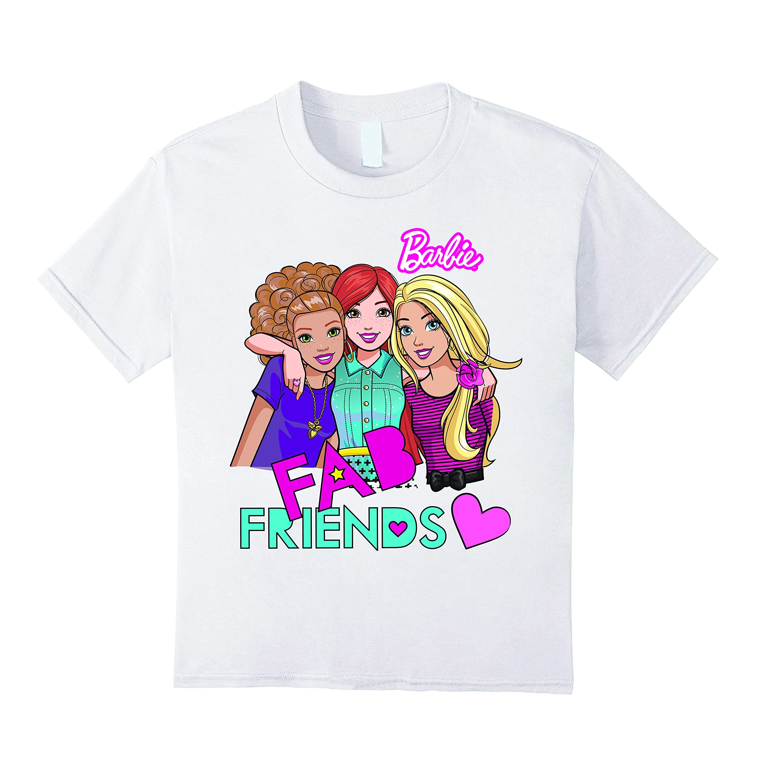 Ratna's Barbie Design Your Tshirt For Girls, Free Size Tshirt For 5-10 Years Girls - Image 4